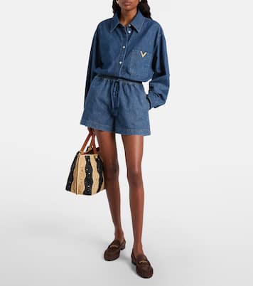 VLogo suede loafers | Valentino Garavani