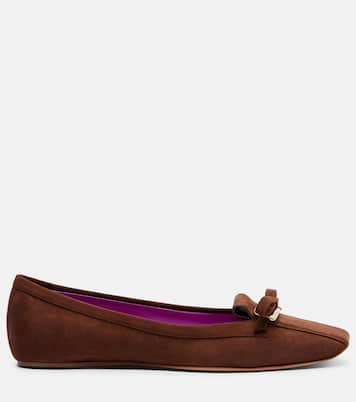 Trompette suede ballet flats | Roger Vivier