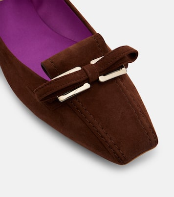 Trompette suede ballet flats | Roger Vivier