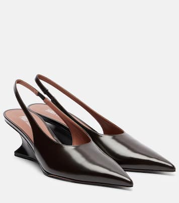 Nina leather slingback pumps | Paris Texas