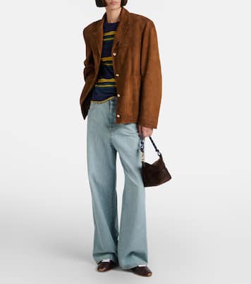 Striped cotton jersey T-shirt  | Miu Miu