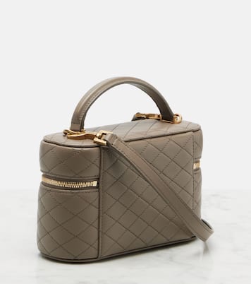 Vanity case Gaby matelassé en cuir | Saint Laurent