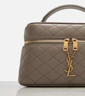 Vanity case Gaby matelassé en cuir | Saint Laurent