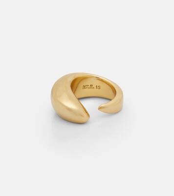 Prisma gold-plated sterling silver ring | Bottega Veneta