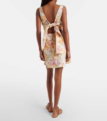 Sofia floral linen minidress | Faithfull
