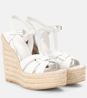 Alpargatas con cuña Tribute de piel | Saint Laurent