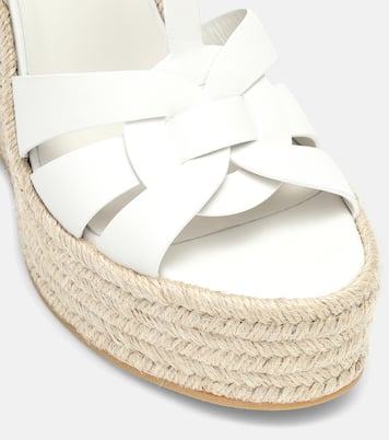 Alpargatas con cuña Tribute de piel | Saint Laurent