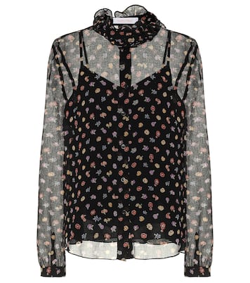 Bedruckte Bluse aus Chiffon | See By Chloé