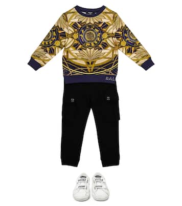 Sudadera de algodón con estampado | Balmain Kids