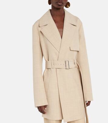 Chasy belted wool twill jacket | Joseph
