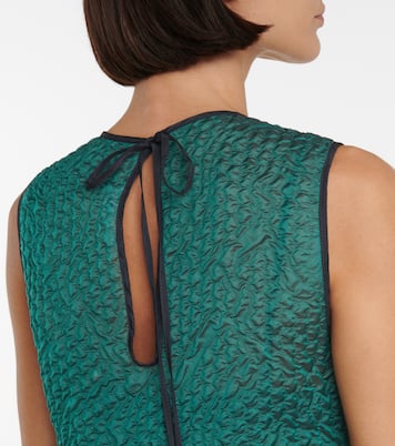 Silk-blend cloqué minidress | Victoria Victoria Beckham