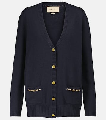 Cárdigan de cachemir con cadena | Gucci