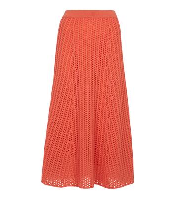 Falda midi Pablo en bouclé de cachemir | Gabriela Hearst
