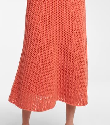 Falda midi Pablo en bouclé de cachemir | Gabriela Hearst