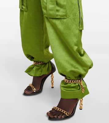 Sandali in pelle con catena | Tom Ford