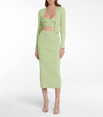 Falda midi Brooklyn de canalé | Simkhai