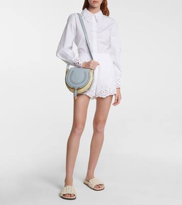 Borsa a tracolla Marcie Small in rafia | Chloé