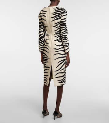 Zebra-print midi dress | Dries Van Noten