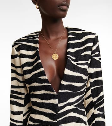 Zebra-print midi dress | Dries Van Noten