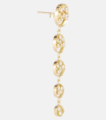 Boucles d'oreilles Margot en or 18 ct et diamants | Jade Trau