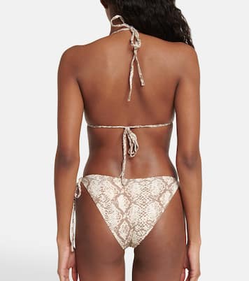 Cancun snake-print bikini bottms | Melissa Odabash