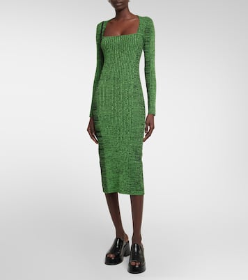 Midikleid aus Rippstrick | Ganni