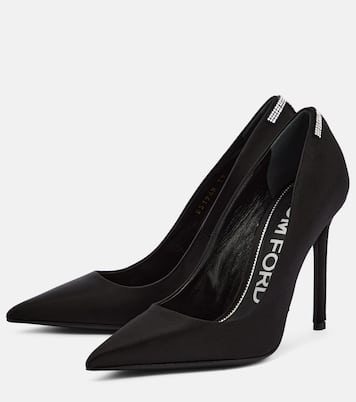 Salones T de satén con cristales | Tom Ford