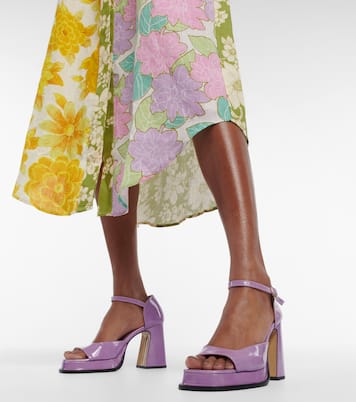 Nova Marfa patent leather platform sandals | Souliers Martinez