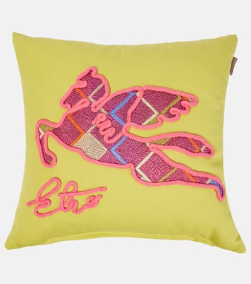 Cuscino Pegaso in cotone con ricamo | Etro