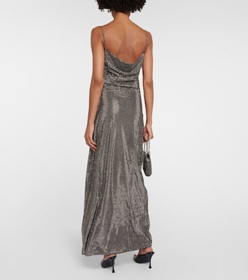 Robe longue asymétrique à ornements | Stella McCartney
