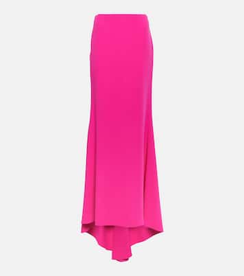 High-rise silk cady maxi skirt | Valentino