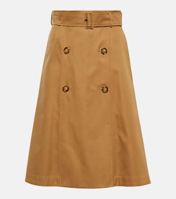 Gonna midi in cotone | Burberry