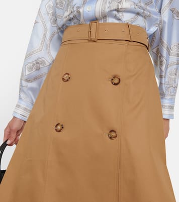 Gonna midi in cotone | Burberry