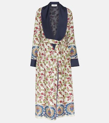 Abrigo de seda estampado con cinturón | Etro