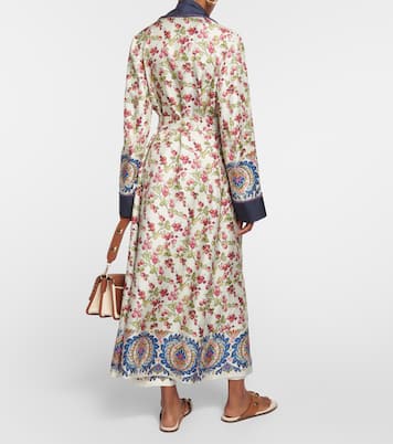 Abrigo de seda estampado con cinturón | Etro