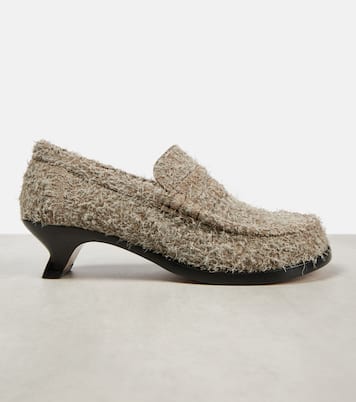 Terra 40 suede loafer pumps | Loewe