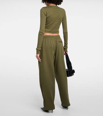 x Hailey Bieber pantalones deportivos de algodón | Wardrobe.NYC