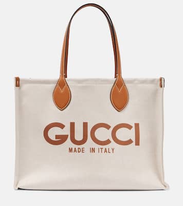 Tote Medium aus Canvas mit Leder | Gucci