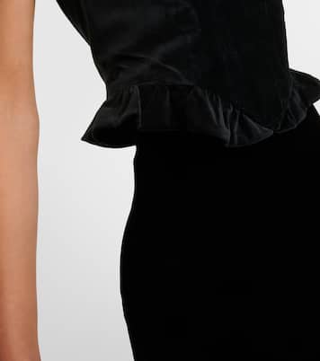 Bustier-Top Lorelai aus Baumwollsamt | Staud