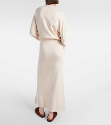 Robyn wool and cotton-blend maxi skirt | Fforme