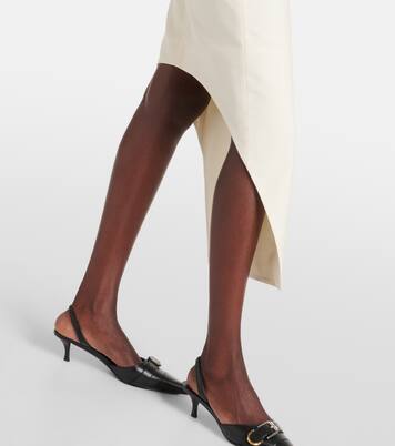 Asymmetric mohair and wool midi skirt | Givenchy