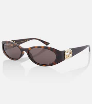 Occhiali da sole Interlocking G ovali | Gucci