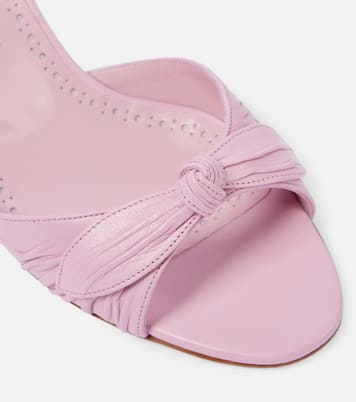Lolloso bow-detail leather mules | Manolo Blahnik