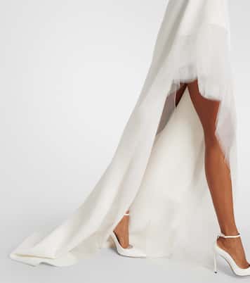 Robe longue de mariée Epitome en crêpe et tulle | Maticevski