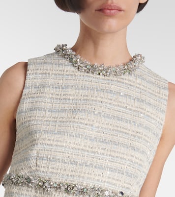Embellished tweed minidress | Valentino