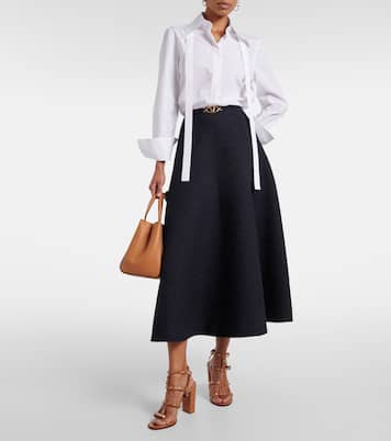 Tweed midi skirt | Valentino