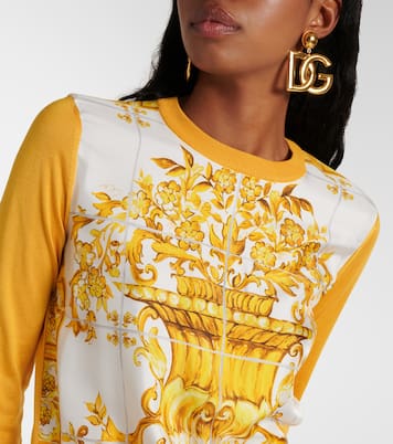 Pullover Majolica in seta | Dolce&Gabbana