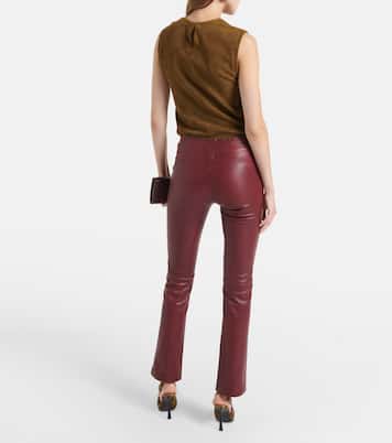 Schmale Hose JP aus Veloursleder | Stouls