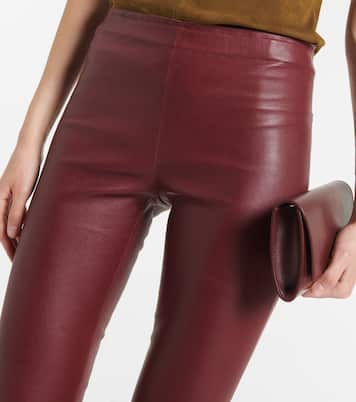 Schmale Hose JP aus Veloursleder | Stouls