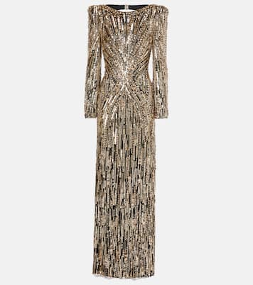 Abito lungo Avalon con paillettes | Jenny Packham